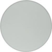 Set of 4 Reversible Grey Faux Leather Placemats