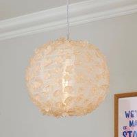 Floral Applique Round Lamp Shade