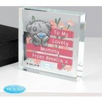 Personalised Me To You Floral Crystal Ornament