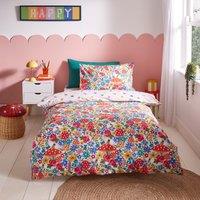 Toadstool Floral Bright Duvet Cover and Pillowcase Set