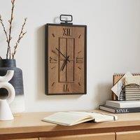 Fulton Industrial Rectangular Wall Clock