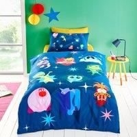 Inside Out 100% Cotton Duvet Cover & Pillowcase Set