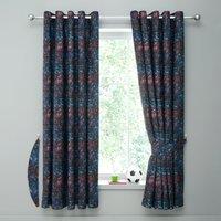 Paint Splatter Blackout Eyelet Curtains