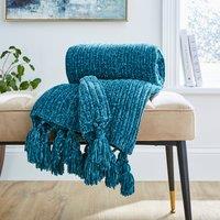 Chunky Chenille Throw Blanket 130x180cm