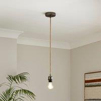 Fentress Jute Pendant Flex Ceiling Light Cable