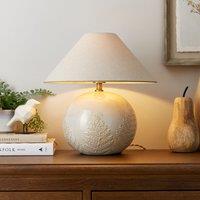 Churchgate Fawsley Fern Embossed Ceramic Table Lamp