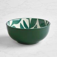 Elements Silhouette Green Stoneware Dip Bowl