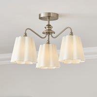 Nancy 3 Light Semi Flush Ceiling Light