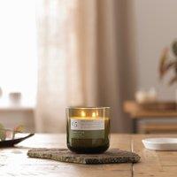 Leather and Teak Multi Wick Candle