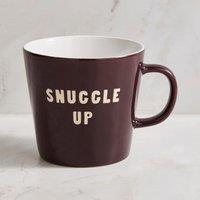 Snuggle Up Purple Slogan Mug