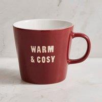 Warm & Cosy Burgundy Slogan Mug