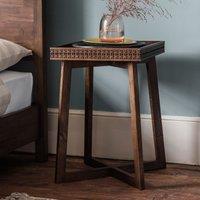 Baytown Retreat Bedside Table, Dark Wood