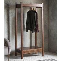 Baytown Retreat Open Wardrobe, Dark Wood