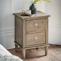 Modesto 2 Drawer Bedside Table Natural