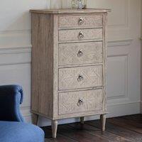 Modesto 4 Drawer Narrow Vanity Chest Natural