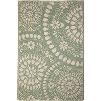 Lace Circles Outdoor Rug Grey