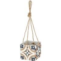 Fallen Fruits Portuguese Tiled Square Hanging Pot