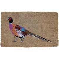 Pheasant Coir Doormat Brown