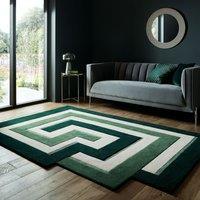 Maze Illusion Wool Rug