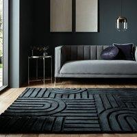 Supersoft Lush Geometric Faux Fur Arch Rug