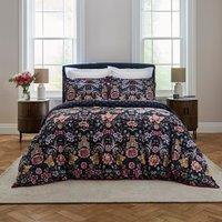 Dorma Midnight Garden Ink Duvet Cover and Pillowcase Set