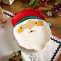 Ceramic Santa Serving Plate