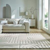 Supersoft Lush Geometric Faux Fur Arch Rug