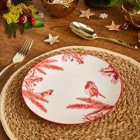 Winter Robin Ceramic Side Plate