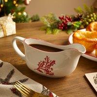 Christmas Holly Ceramic Gravy Boat