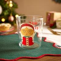 Mrs Claus Glass Tumbler