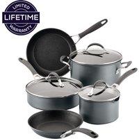 Circulon Scratch Defense Extreme Non-Stick 5 Piece Pan Set Steel (Silver)