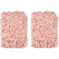 Set of 2 Artificial Hydrangea Flower Wall Panels