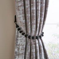 Opulence Black Crystal Curtain Tieback