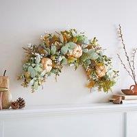 Artificial Gold Pumpkin Wall Garland