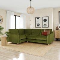 Hattie Matte Plush Velvet Corner Sofa