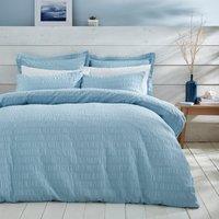 Aria Seersucker Duvet Cover and Pillowcase Set