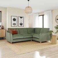 Hattie Matte Plush Velvet Corner Sofa