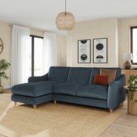 Hattie Matte Plush Velvet Corner Chaise Sofa