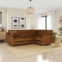 Hattie Matte Plush Velvet Corner Sofa