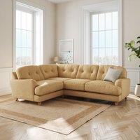 Martha Slub Faux Linen Full Corner Sofa