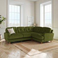 Martha Matte Plush Velvet Full Corner Sofa