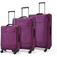 Set of 3 Rock Luggage Paris Soft Shell Suitcases