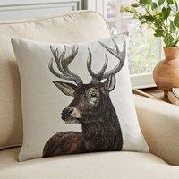 Tapestry Stag Square Cushion