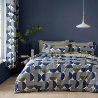 Bromley Modern Geo 100% Cotton Duvet Cover & Pillowcase Set