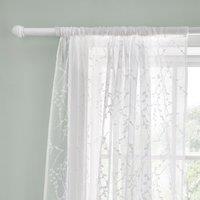 Belle Emboirdery Slot Top Voile Curtains