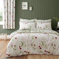 Penella Primrose Red Duvet Cover and Pillowcase Set