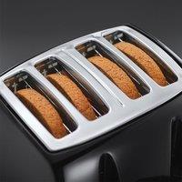 Russell Hobbs Textures 4 Slice Black Toaster