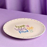 Raspberry Blossom Circle Platter