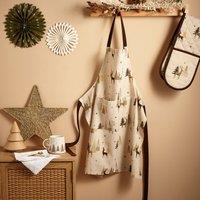 Winter Scene Cotton Apron