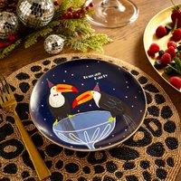 Toucan Party Navy Porcelain Side Plate